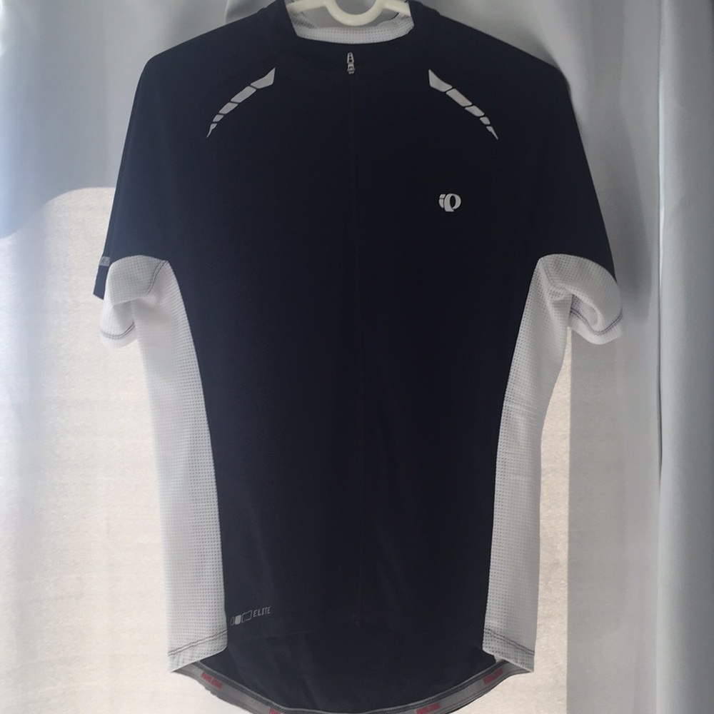Pearl Izumi Black and White Biking Jersey Large